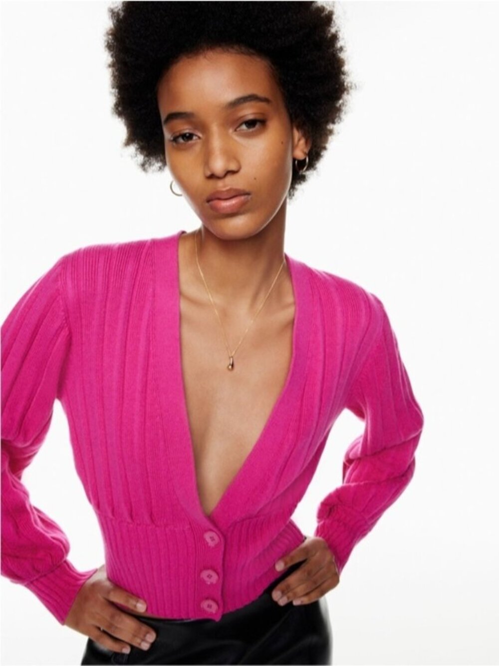 Aritzia Wilfred PLUNGE FRONT CARDIGAN size M